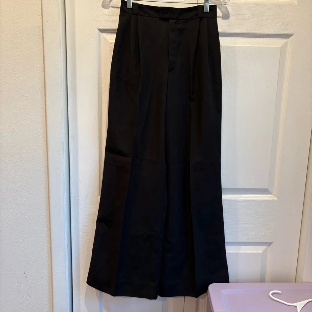 Vintage 70s Condor Black Blazer and Pant Suit Set - Size XXS